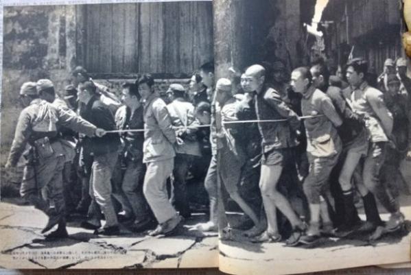 幸存者忆南京大屠杀，两鬼子用绳子圈百余人去屠杀